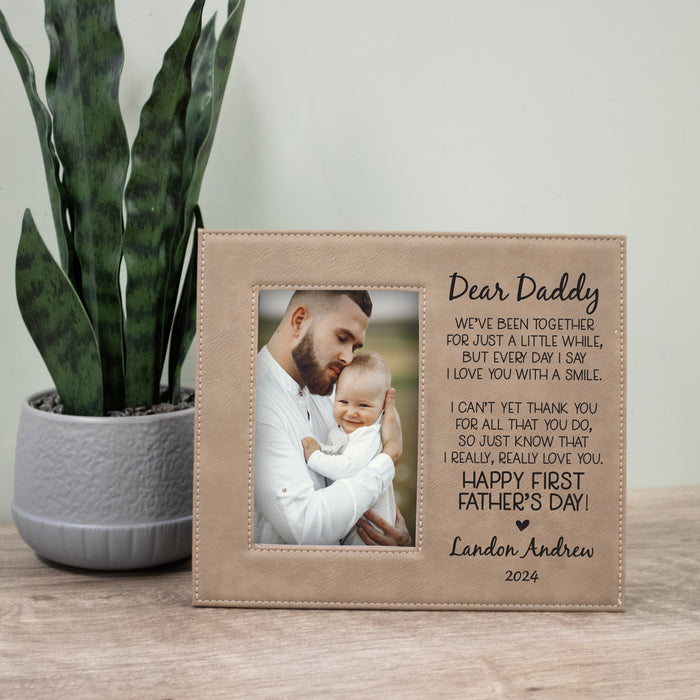 Personalized "Dear Daddy..." First Father's Day Picture Frame