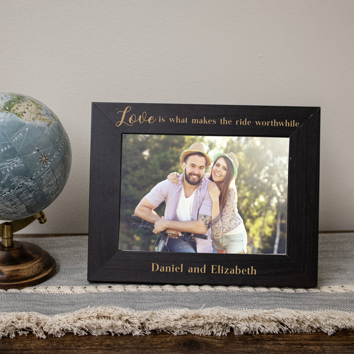 Personalized "Love Worthwhile Ride" Picture Frame