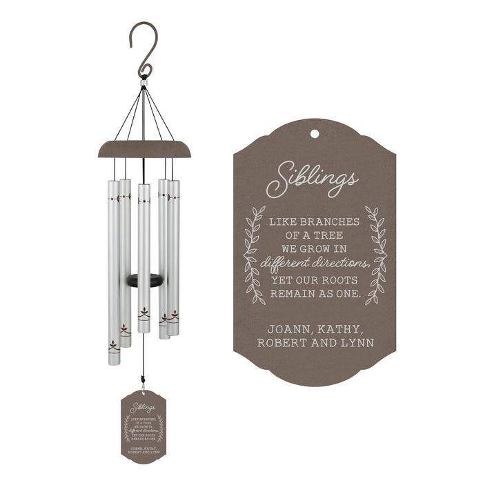 Personalized Siblings Wind Chime