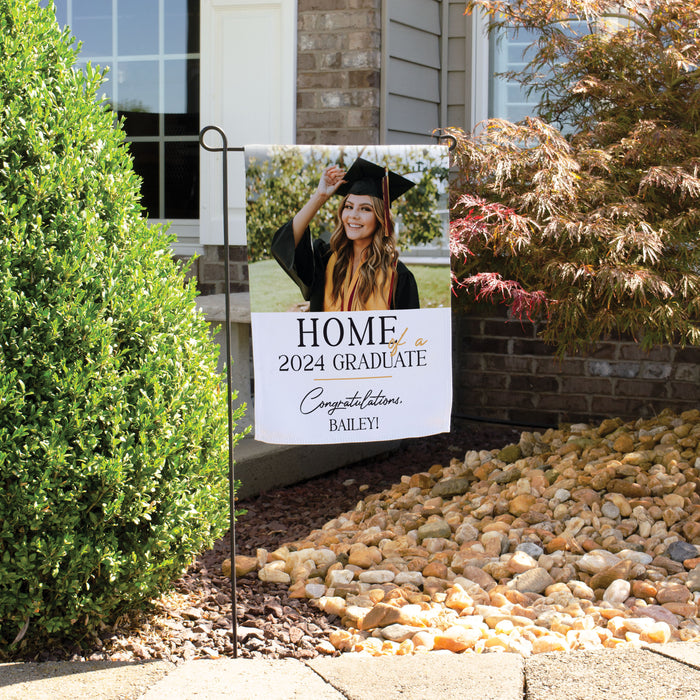 Personalized "Home of a 2024 Grad" Graduation Party Welcome Flag