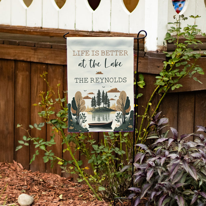 Personalized "Life is Better at the Lake" House Flag