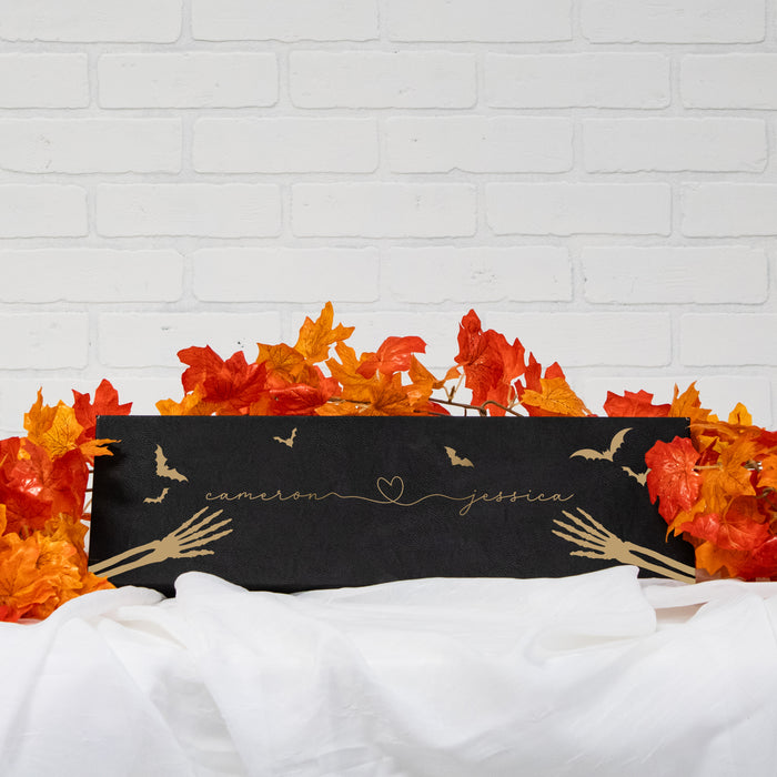 Personalized Couple's Names Halloween Wall Sign