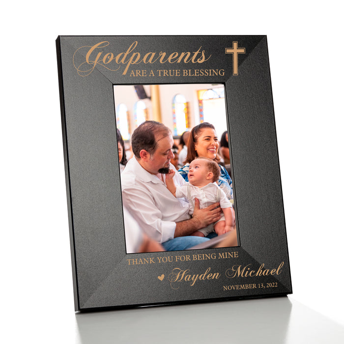 Personalized "Godparents are a Blessing" Picture Frame