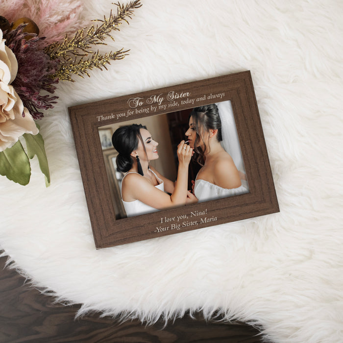 Personalized Sister Wedding Picture Frame