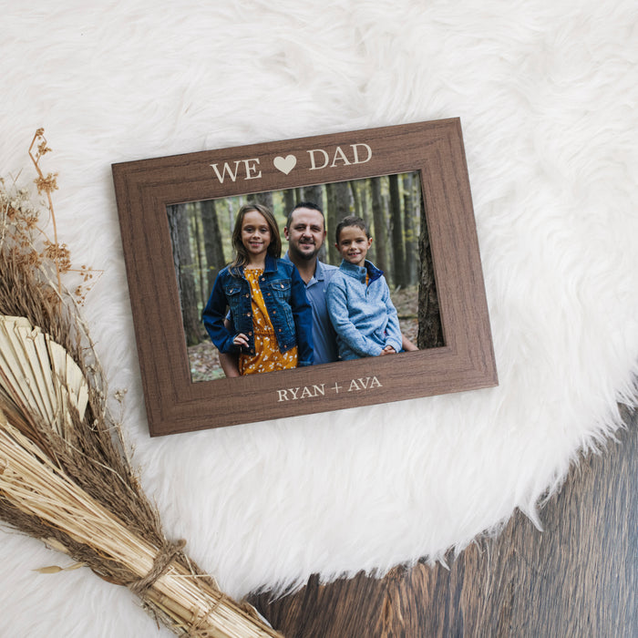 Personalized We Love Dad Picture Frame