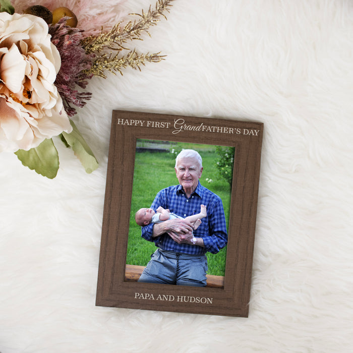 Personalized First Grandfather's Day Picture Frame