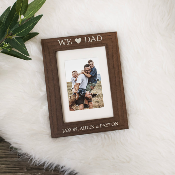Personalized We Love Dad Picture Frame