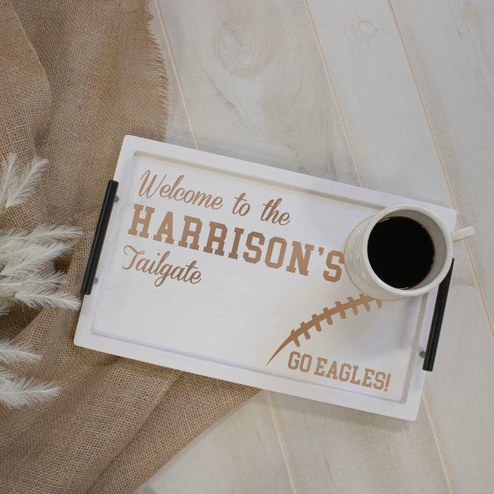 Personalized Football Tailgate Serving Tray