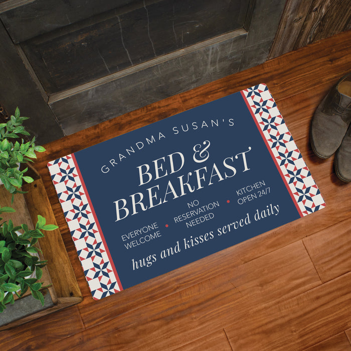 Personalized Grandma's Bed and Breakfast Doormat