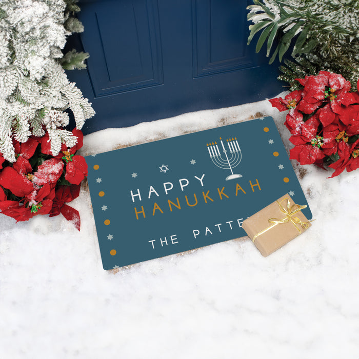 Personalized "Happy Hanukkah" Doormat