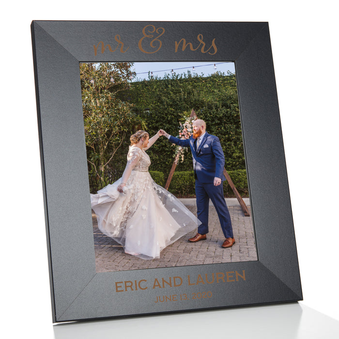Personalized "Mr & Mrs" 8x10 Picture Frame