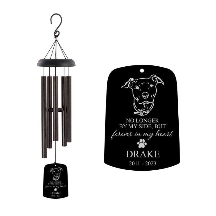 Personalized Pit Bull Memorial Wind Chime