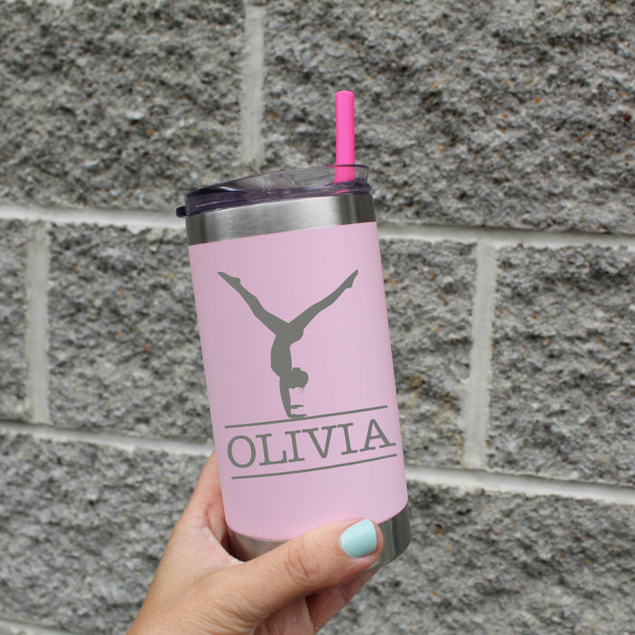 Personalized gymnastics tumbler for kids