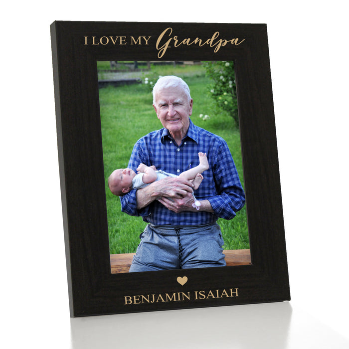 Personalized "I Love My Grandpa" Picture Frame