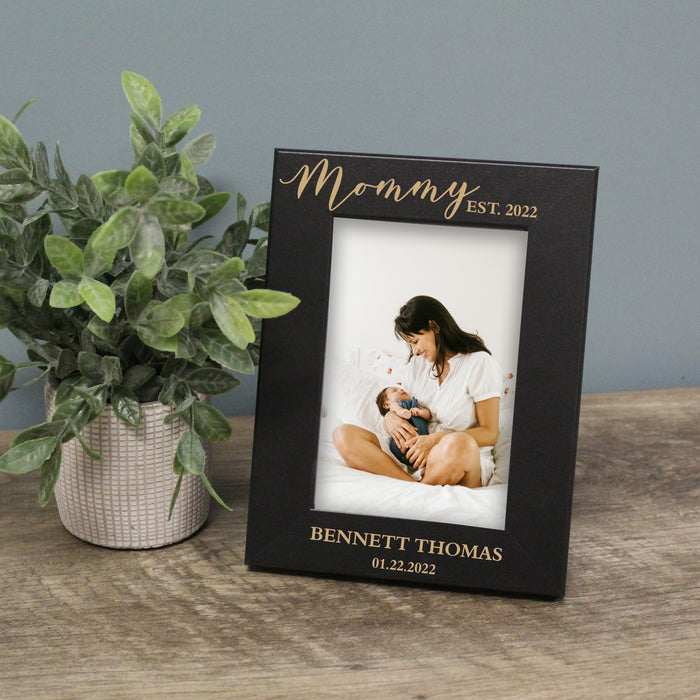 Personalized "Mommy Est." Picture Frame