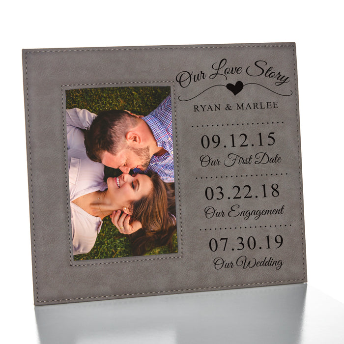 Personalized "Our Love Story" Picture Frame