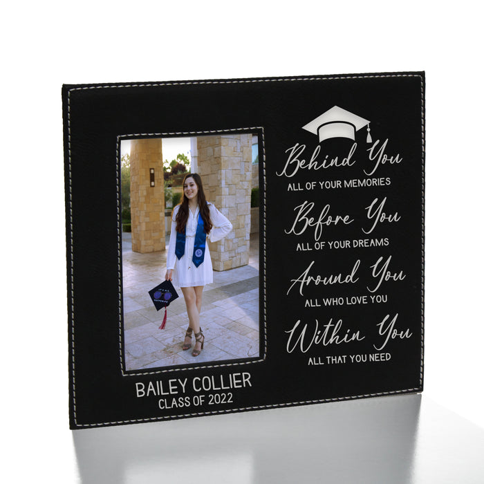Personalized "Behind You All Of Your Memories" Graduation Picture Frame