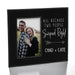 Black Personalized Swiped Right Picture Frame