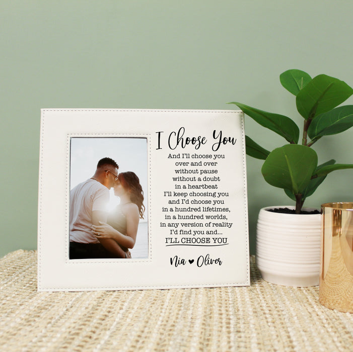 Personalized "I Choose You" Picture Frame
