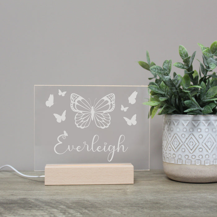 Personalized Butterfly Night Light