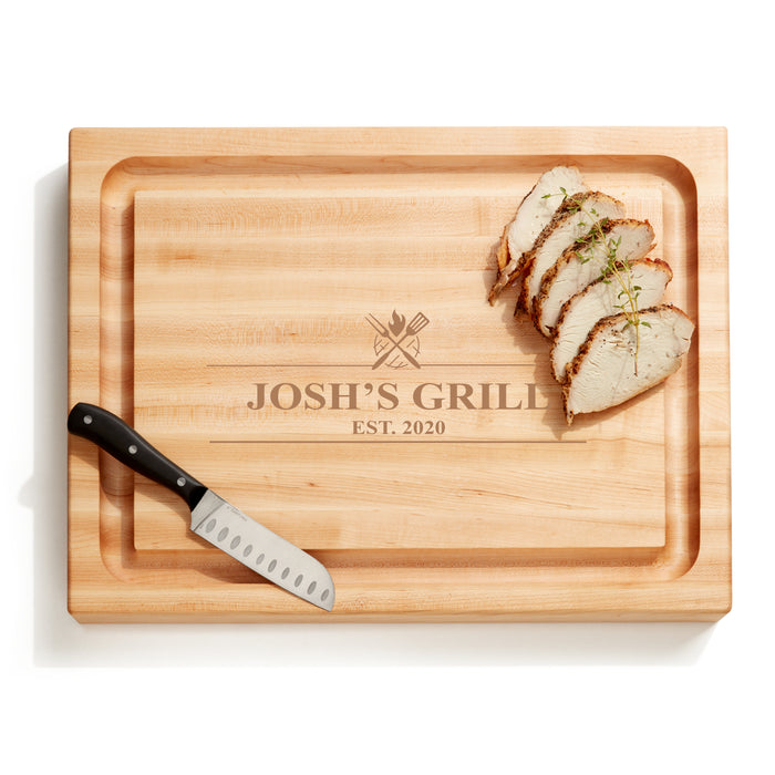Personalized Grill Cutting Board