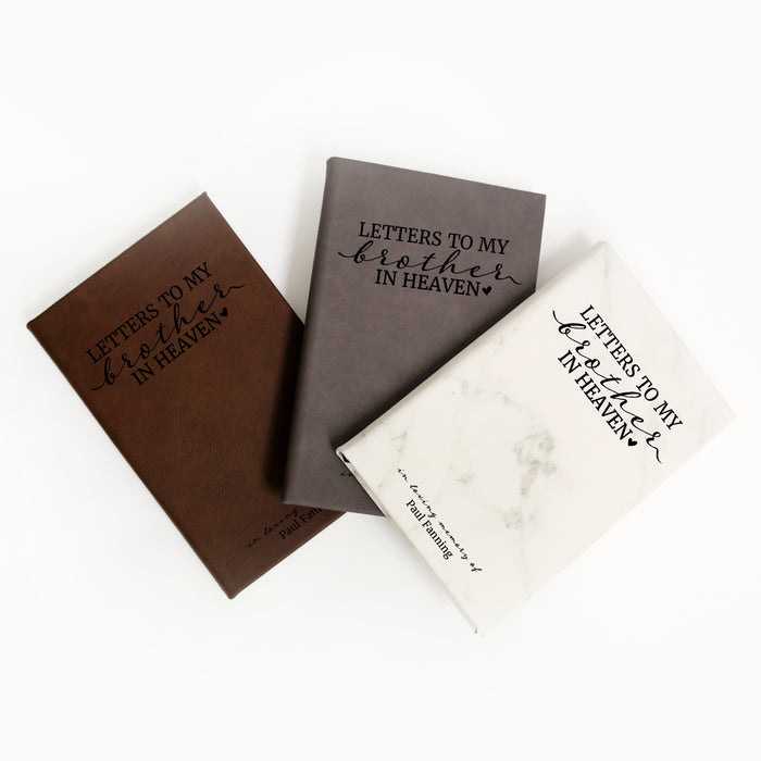 Personalized "Letters to Brother in Heaven" Journal
