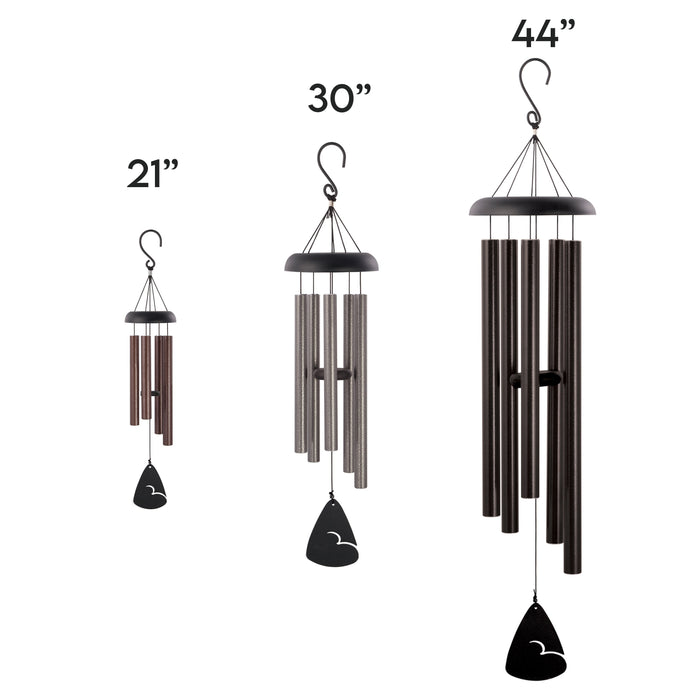Personalized Skiing in Heaven Memorial Wind Chime