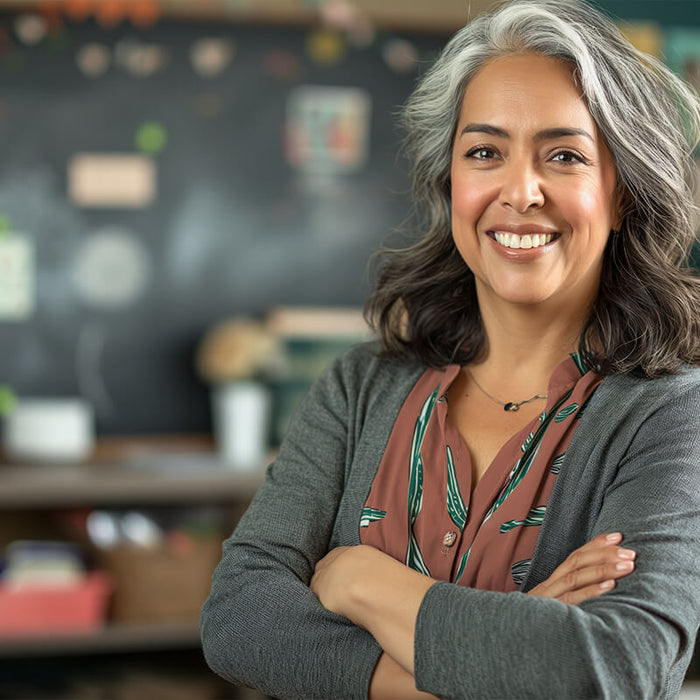 Retiring Teacher Inside Classroom