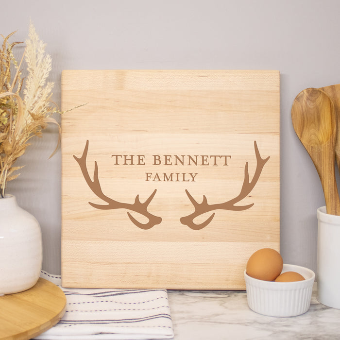 Personalized Deer Antler Cutting Board