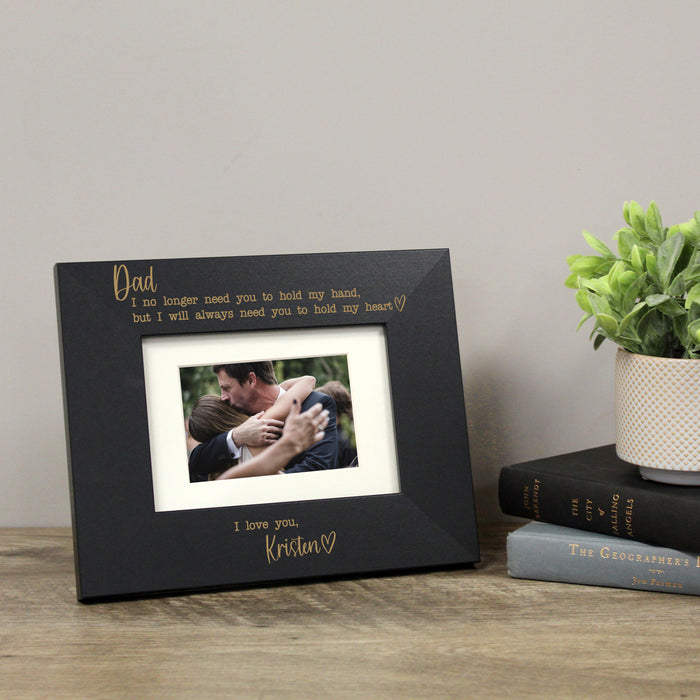 Personalized Dad Hold My Heart Frame