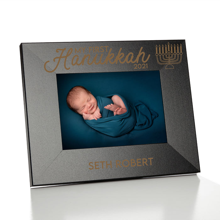 Personalized Baby's First Hanukkah Picture Frame