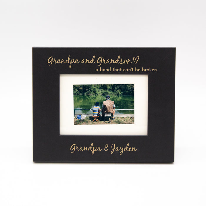 Personalized Grandson & Grandpa Bond Picture Frame