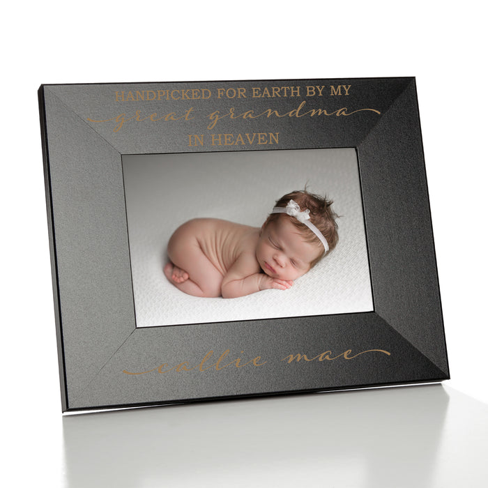 Personalized "Handpicked for Earth" Baby Picture Frame