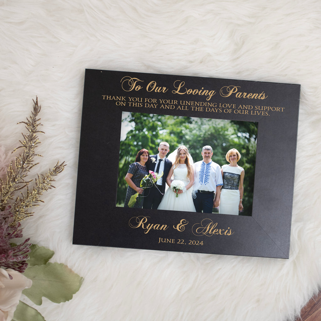 Parents Of The Bride Groom 2024 Personalized Wedding Gift Picture Frame