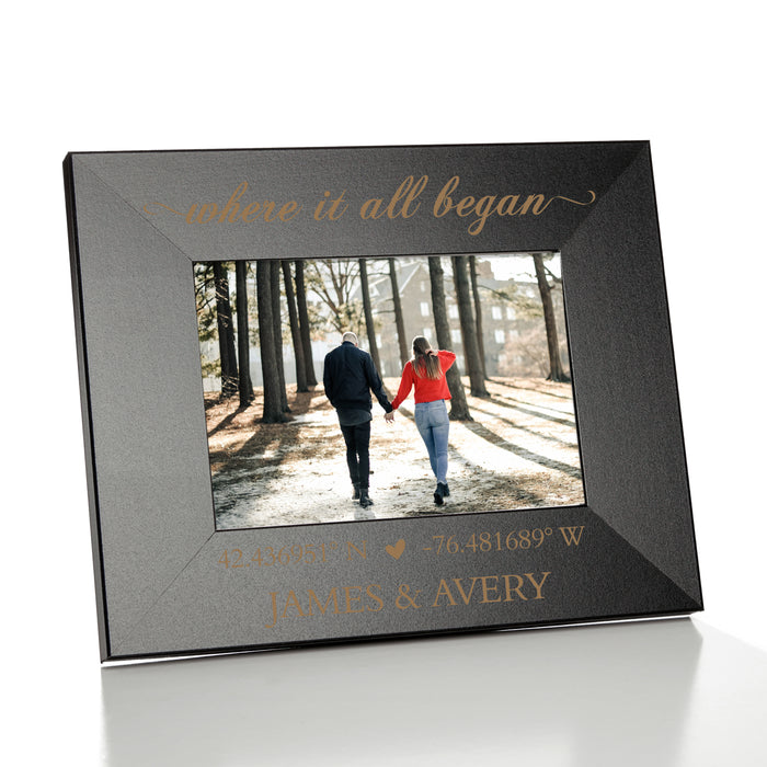 Personalized "Where It All Began" Coordinates Picture Frame