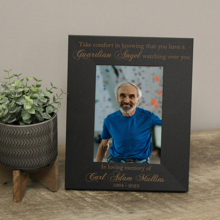 Personalized Guardian Angel Memorial Picture Frame
