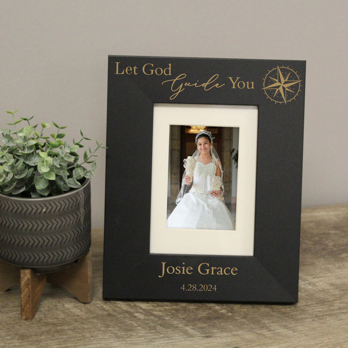 Personalized "Let God Guide You" Confirmation Picture Frame