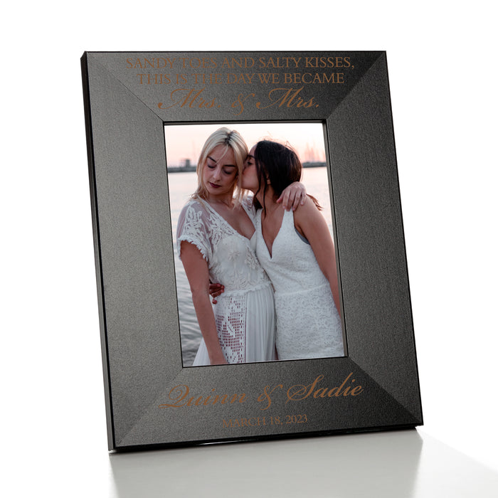 Personalized Beach Wedding Picture Frame