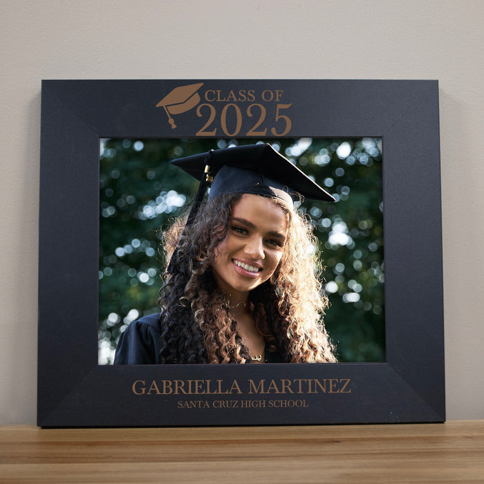 Personalized Graduation Picture Frame in Black