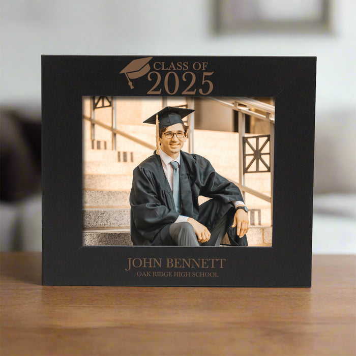 Personalized Graduation Picture Frame in Black