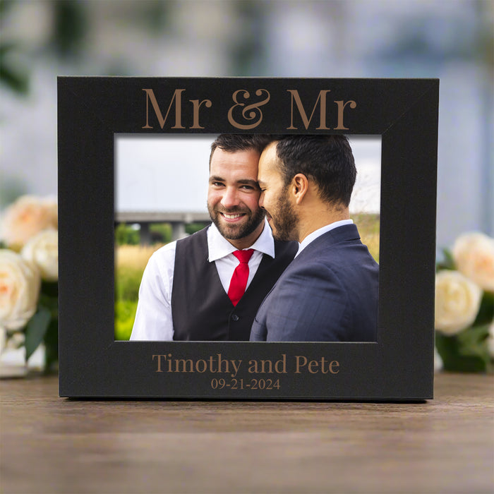 Personalized "Mr & Mr" Wedding Picture Frame