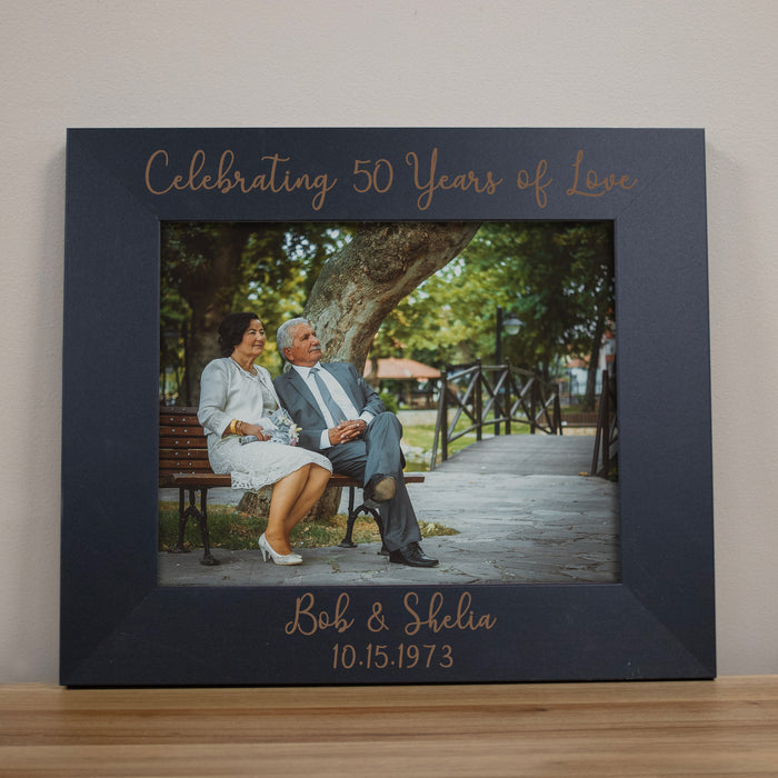 Personalized "50 Years of Love" Anniversary Frame