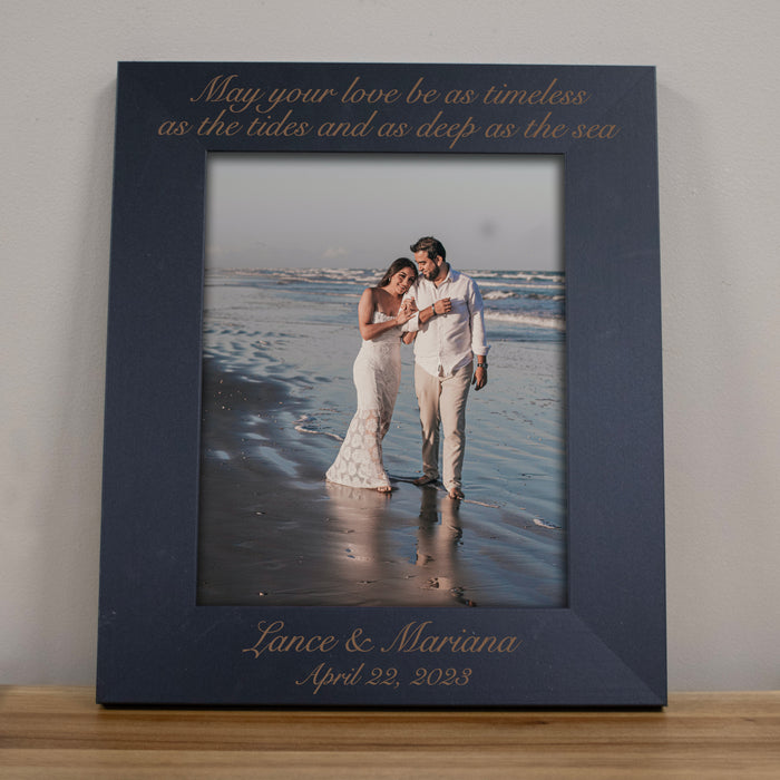 Personalized Beach Wedding 8x10 Picture Frame