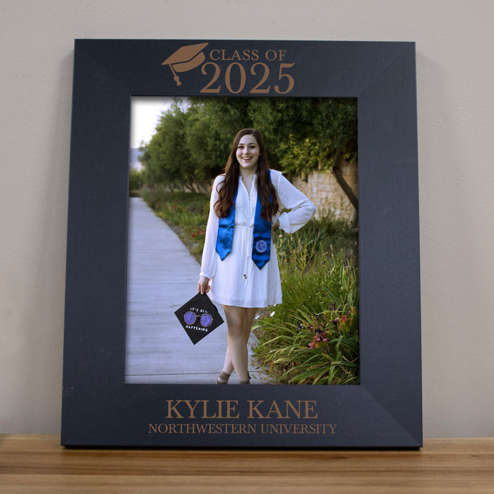 Personalized Graduation Picture Frame in Black