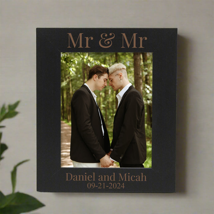 Personalized "Mr & Mr" Wedding Picture Frame