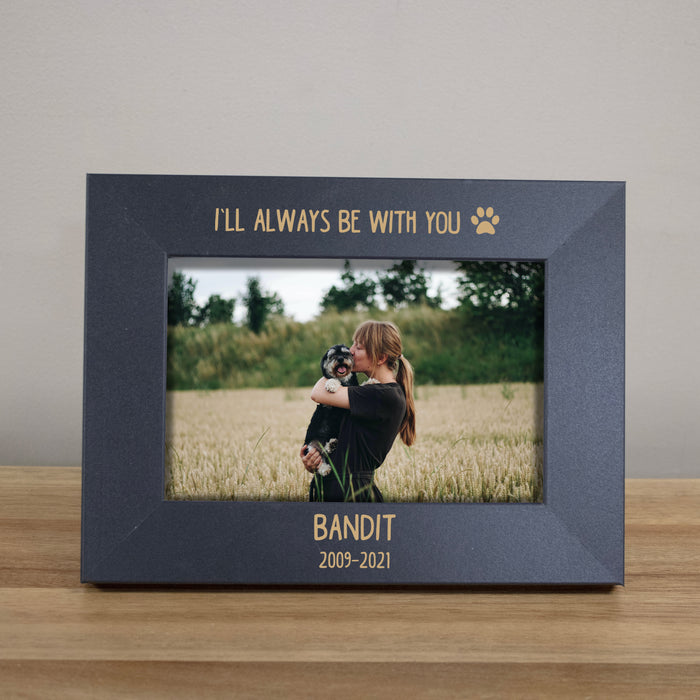 Personalized "Always With You" Pet Memorial Picture Frame