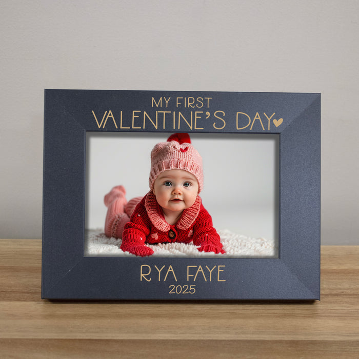 Personalized "Baby's First Valentine's Day" Picture Frame