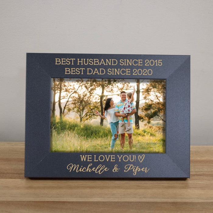 Personalized Best Husband and Best Dad Picture Frame