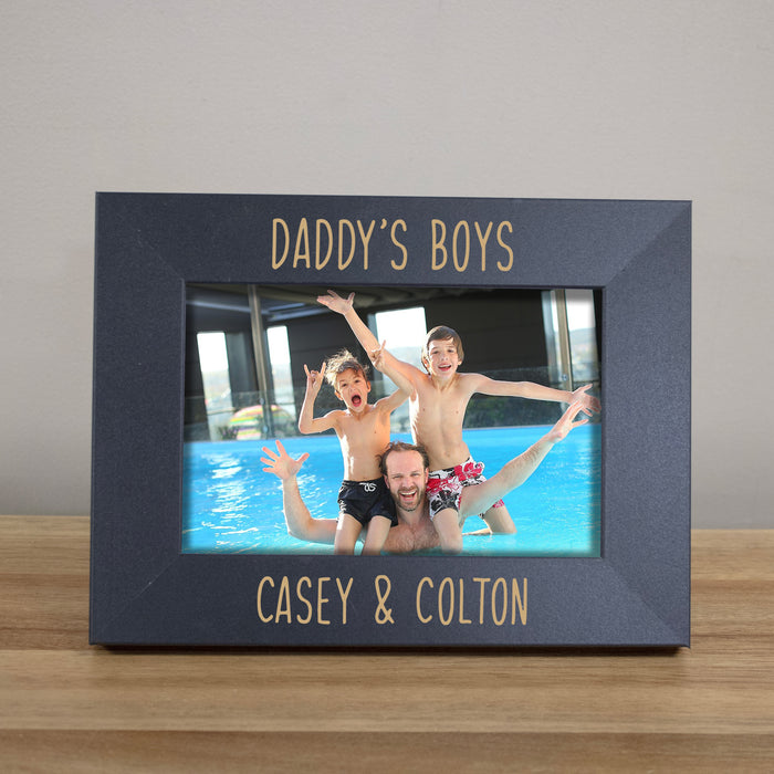 Personalized Daddy's Boys Picture Frame