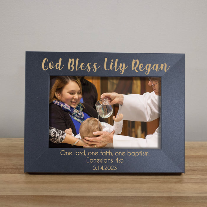 Personalized "God Bless Child" Baptism Picture Frame